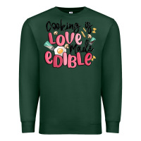 Sports Green cooking is love made edible Premium Sweatshirt - MaliasSmallBusiness