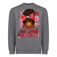 Storm one loved supervisor afro messy bun Heavyweight Sweatshirt - texasbilliewilder
