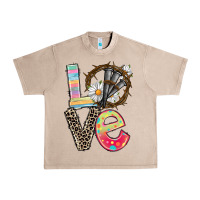 French Oak Love crown of thorns Easter Day Urban Heavy Tee - CowGirlArtShop