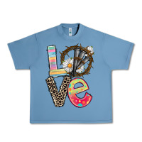 Pebble Blue Love crown of thorns Easter Day Urban Heavy Tee - CowGirlArtShop