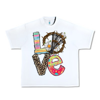 White Love crown of thorns Easter Day Urban Heavy Tee - CowGirlArtShop