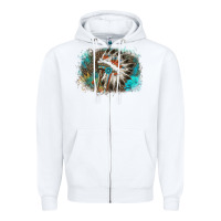 White indian headress sunflower leopard Zipper Hoodie - AdoDesignShop