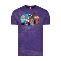 Cloud Purple usa coffee cups Vintage Tee - Zillion Design Studio