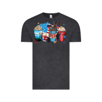 Vintage Black usa coffee cups Vintage Tee - Zillion Design Studio