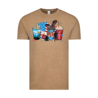 Vintage Coffee usa coffee cups Vintage Tee - Zillion Design Studio