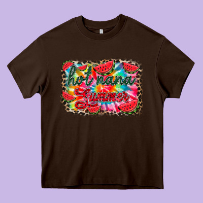 Hot Nana Summer Heavy Core Tee Designed By Racoondesign