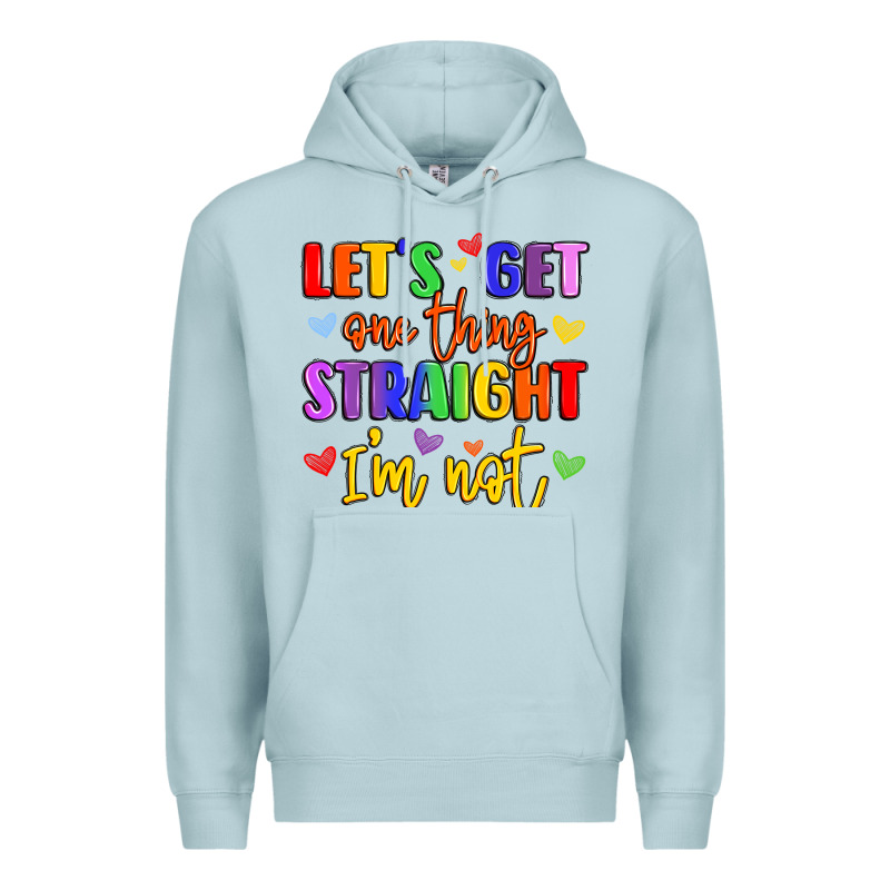 Celebrate Pride With Colorful Text Premium Hoodie by LillyAllenDesigns | Teevron