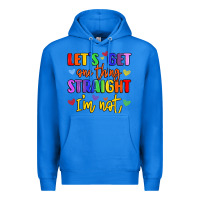 True Royal celebrate pride with colorful text Premium Hoodie - LillyAllenDesigns
