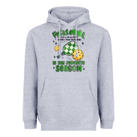 Heather Grey pickleball is my favorite season Heavyweight Hoodie - MaliasSmallBusiness