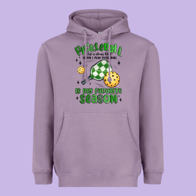 Pickleball Is My Favorite Season Heavyweight Hoodie Designed By Maliassmallbusiness