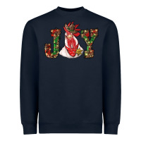 Navy christmas joy with rooster Heavyweight Sweatshirt - RanaPortraitStore
