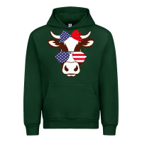 Forest Green Cow 4Th Of July Independence Day Urban Hoodie - Bettercallsaul