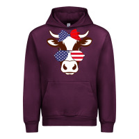 Mauve Wine Cow 4Th Of July Independence Day Urban Hoodie - Bettercallsaul