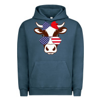 Cow 4th Of July Independence Day Urban Hoodie | Teevron