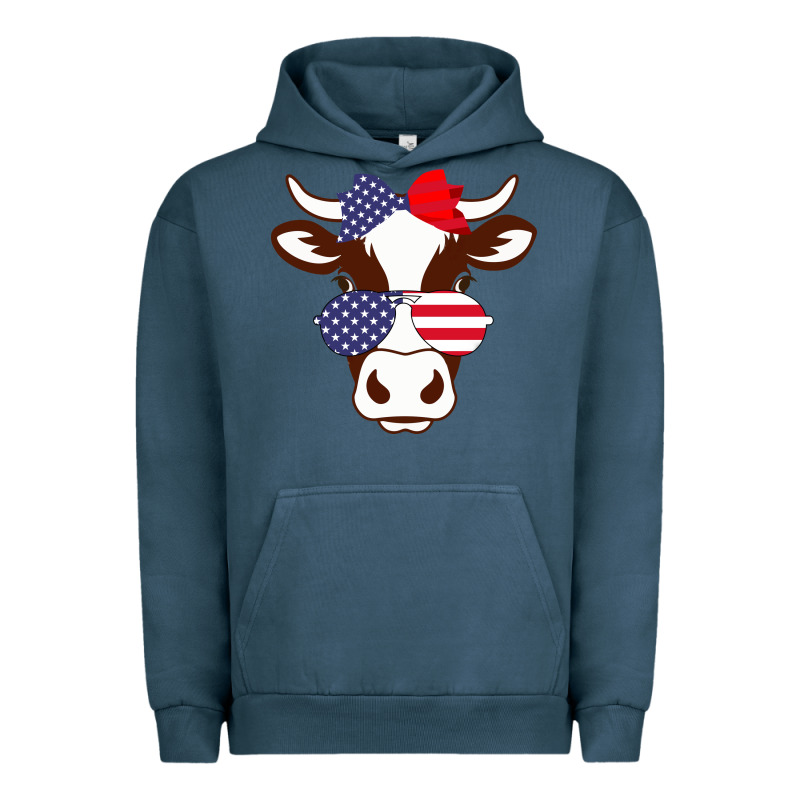 Cow 4th Of July Independence Day Urban Hoodie by Bettercallsaul | Teevron