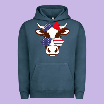 Cow 4th Of July Independence Day Urban Hoodie Designed By Bettercallsaul