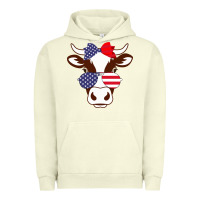 Pigment Pistachio Cow 4Th Of July Independence Day Urban Hoodie - Bettercallsaul