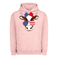 Pigment Salmon Cow 4Th Of July Independence Day Urban Hoodie - Bettercallsaul