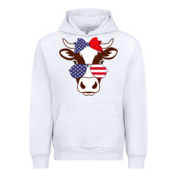 White Cow 4Th Of July Independence Day Urban Hoodie - Bettercallsaul