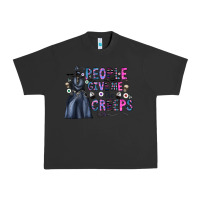 Pigment Black people give me the creeps Urban Heavy Tee - CowhideDigitalArt
