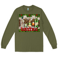 Army Green christmas cocktail party Long Sleeve Tee - AdoDesignShop