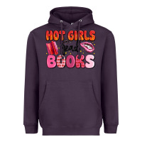 Plum hot girls read books Heavyweight Hoodie - MaliasSmallBusiness