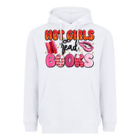 White hot girls read books Heavyweight Hoodie - MaliasSmallBusiness