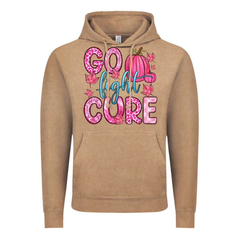 Go Fight Cure Vintage Hoodie by Zillion Design Studio | Teevron