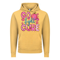 Vintage Mustard go fight cure Vintage Hoodie - Zillion Design Studio