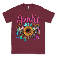Burgundy auntie like a mom Classic Tee - JahusDesignShop