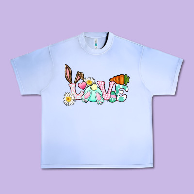 Love Easter Bunny Easter Day Urban Heavy Tee Designed By Cowgirlartshop