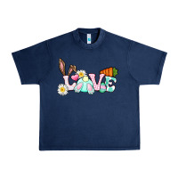 Navy Love Easter bunny Easter Day Urban Heavy Tee - CowGirlArtShop