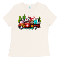 Cna Nurse Truck With Cactus And Sunflowers Ladies Tee | Teevron