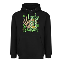 Black lucky season Heavyweight Hoodie - MaliasSmallBusiness