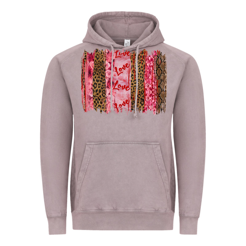 Valentine's Day Love Brushstrokes Vintage Hoodie by RanaPortraitStore | Teevron