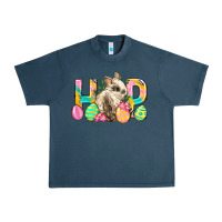 Midnight Navy Hop Rabbit Easter Urban Heavy Tee - Neo Western