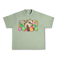 Oil Green Hop Rabbit Easter Urban Heavy Tee - Neo Western