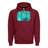 Burgundy turquoise background Zipper Hoodie - AdoDesignShop