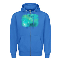 True Royal turquoise background Zipper Hoodie - AdoDesignShop