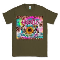 Army Green auntie like a mom Classic Tee - JahusDesignShop
