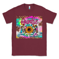 Burgundy auntie like a mom Classic Tee - JahusDesignShop