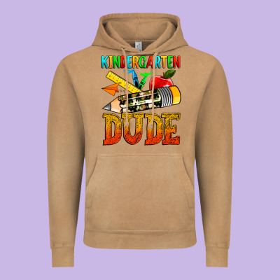 Kindergarten Dude Vintage Hoodie Designed By Texasbilliewilder