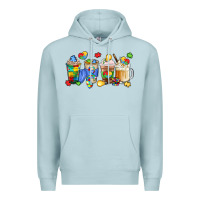 Blue Mist image title puzzlethemed beverages and accessories Premium Hoodie - LillyAllenDesigns