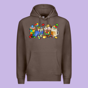 Image Title Puzzlethemed Beverages And Accessories Premium Hoodie Designed By Lillyallendesigns