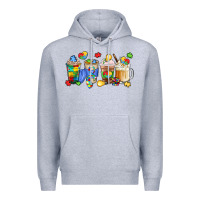 Heather Grey image title puzzlethemed beverages and accessories Premium Hoodie - LillyAllenDesigns