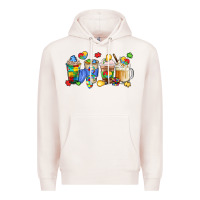 Pale Pink image title puzzlethemed beverages and accessories Premium Hoodie - LillyAllenDesigns
