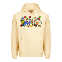 Pina Colada image title puzzlethemed beverages and accessories Premium Hoodie - LillyAllenDesigns