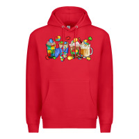Red image title puzzlethemed beverages and accessories Premium Hoodie - LillyAllenDesigns