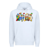 White image title puzzlethemed beverages and accessories Premium Hoodie - LillyAllenDesigns