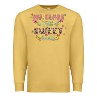 Antique Gold my class is full of sweet hearts Premium Sweatshirt - MaliasSmallBusiness